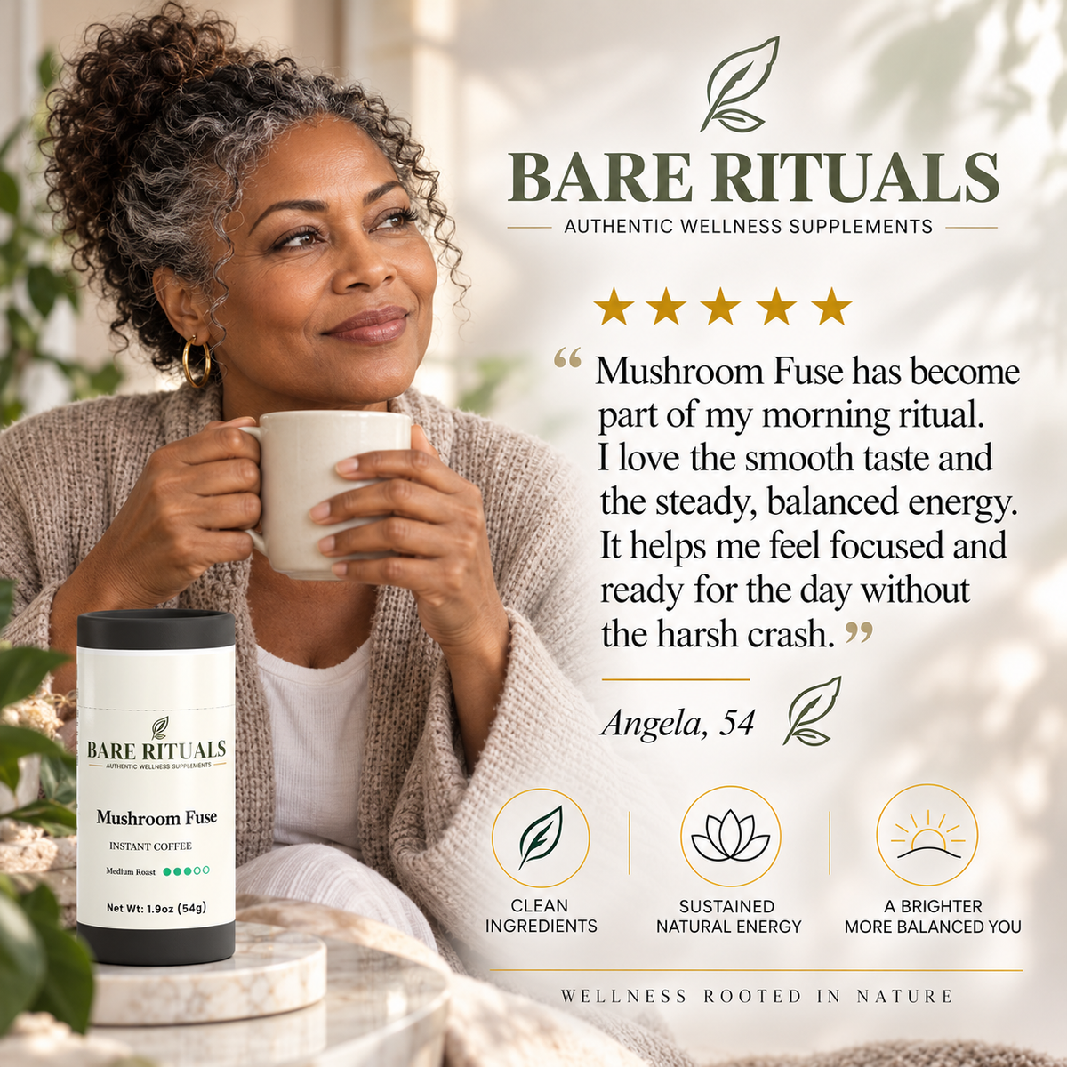 Mushroom Fuse Instant Coffee (Medium Roast)
