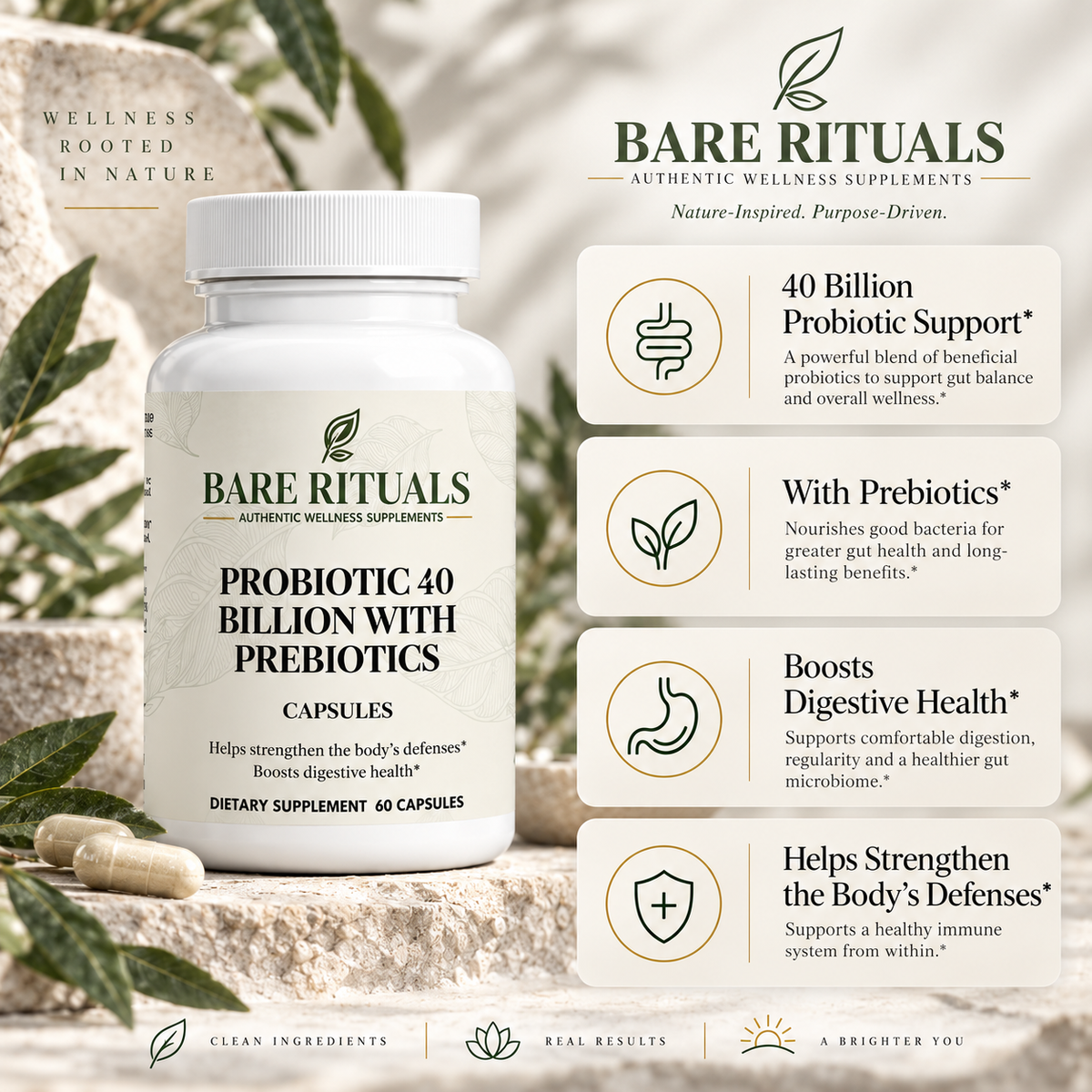 Probiotic 40 Billion with Prebiotics
